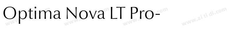 Optima Nova LT Pro字体转换